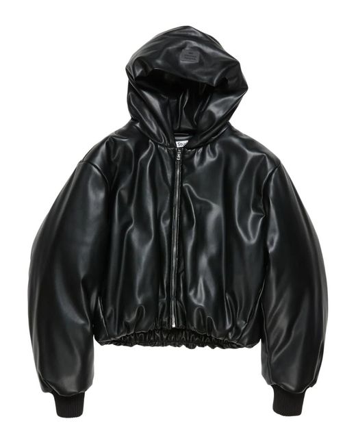 Acne Donsjack Met Capuchon in het Black