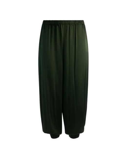 Alice + Olivia Green Declan Elasticated Trousers