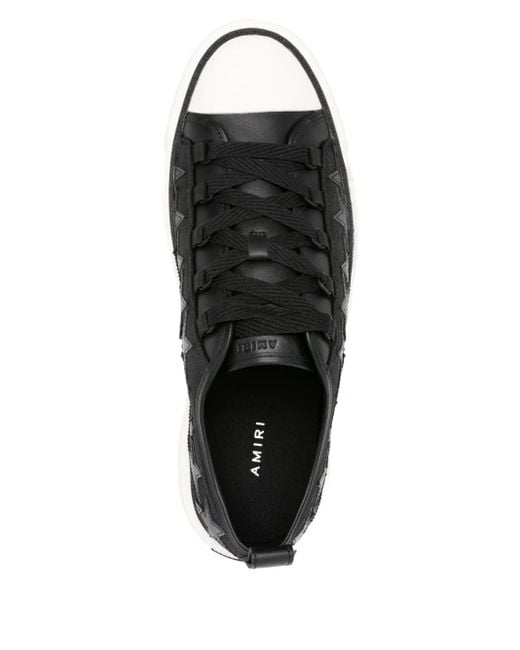 Amiri Black Stars Court Low Sneakers for men