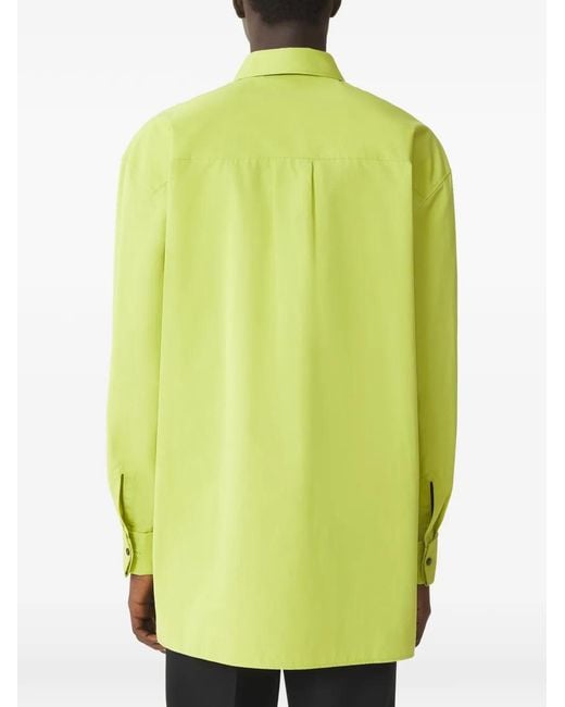 Lanvin Yellow Ruffled Shirt for men