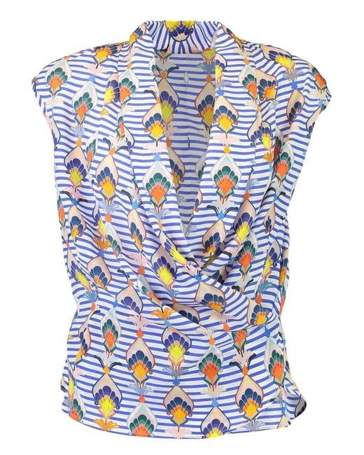 Maison Common Gestreepte Blouse in het Blue