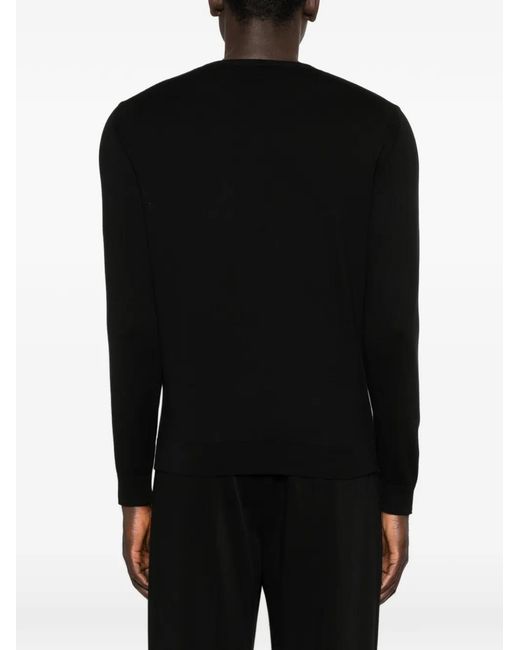 Eraldo Black Crew-Neck Sweater for men