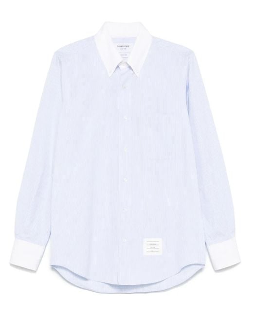 Thom Browne Gestreiftes Hemd in White für Herren