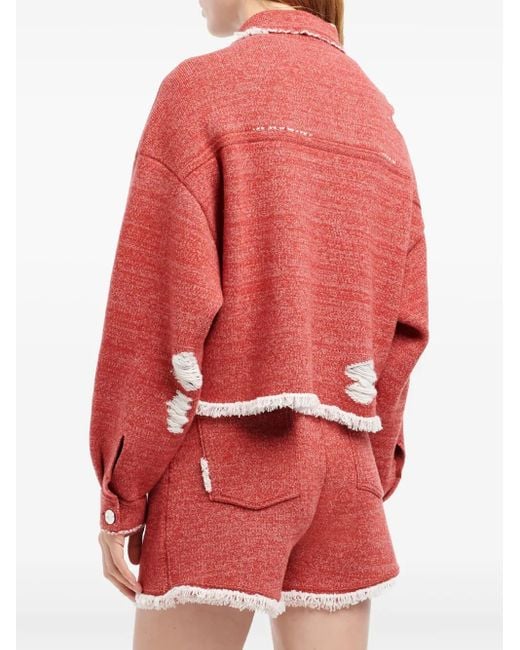 Barrie Denim Jack in het Red