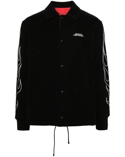 Givenchy Black Reversible Jersey Shirt Jacket for men