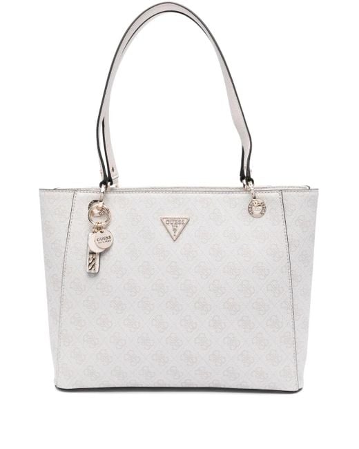 Guess White Noelle Shoulder Bag