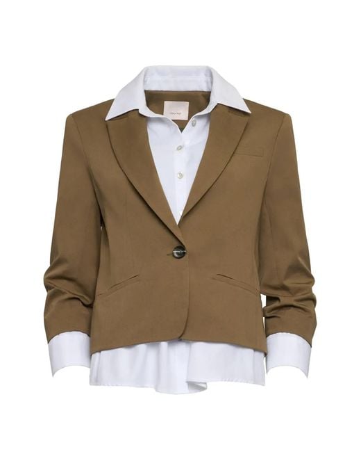 Cinq À Sept Natural Peri Button Jacket