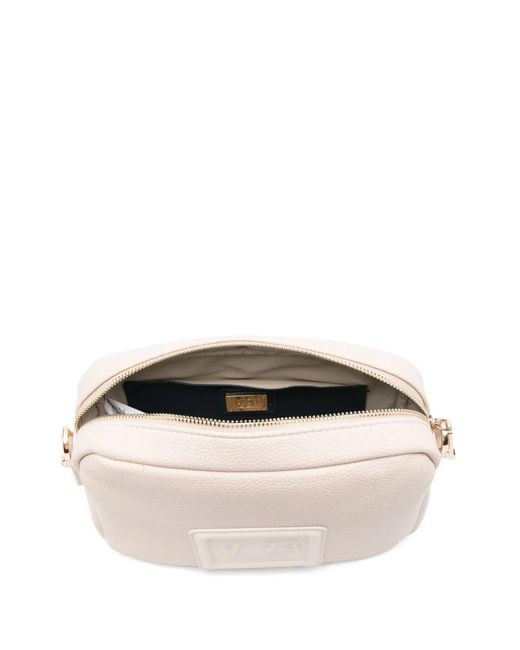 V73 Natural Logo-Patch Cross Body Bag