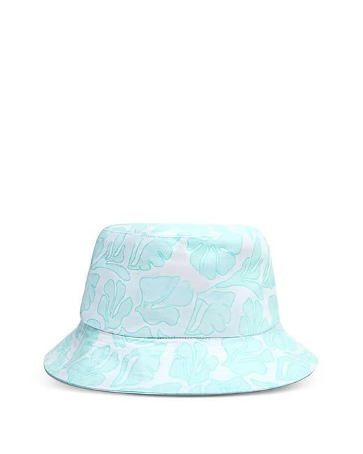 Vilebrequin Blue Logo-Patch Printed Bucket Hat