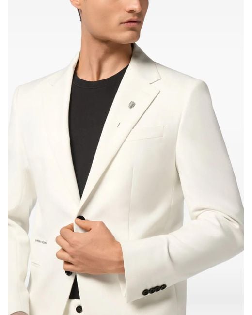 Philipp Plein Klassisches Sakko in White für Herren