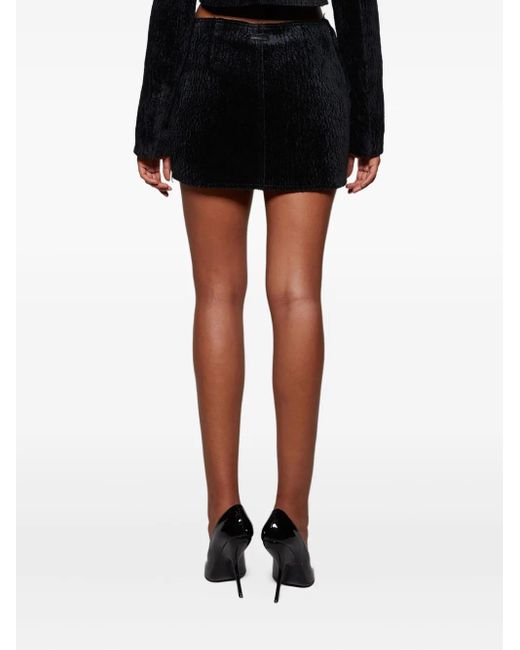 Alexander Wang Black Zip-Pockets Mini Skirt