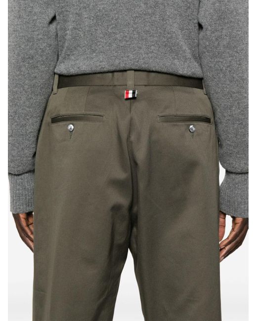 Thom Browne Gray Rwb-stripe Straight-leg Trousers for men
