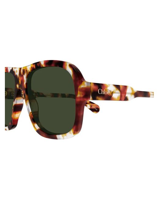 Chloé Green Geometric Ch0331S Sunglasses