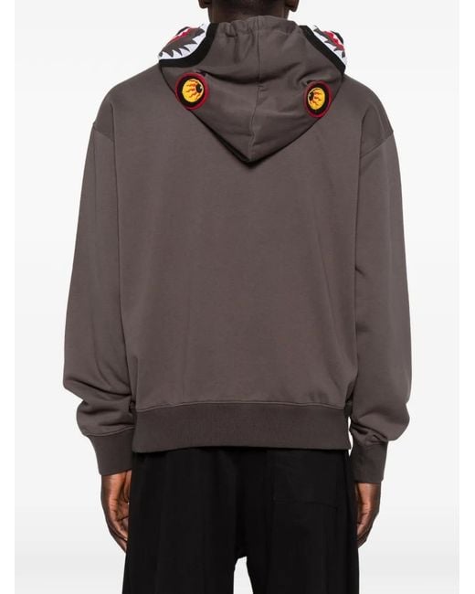 A Bathing Ape Brown Shark Hoodie for men