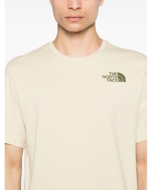 The North Face T-Shirt mit Logo-Print in Natural für Herren