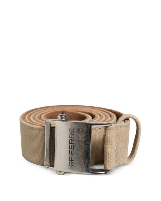 Gianfranco Ferré Brown Logo-Engraved Belt for men