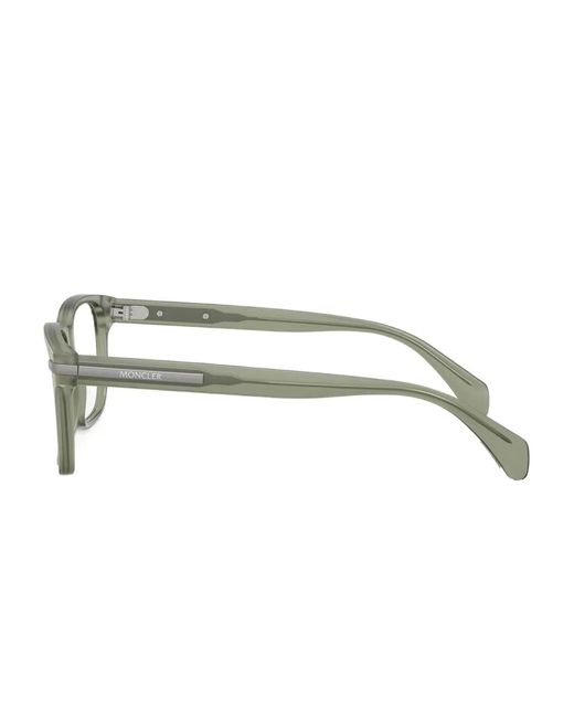 Moncler Green Rectangle-Frame Glasses