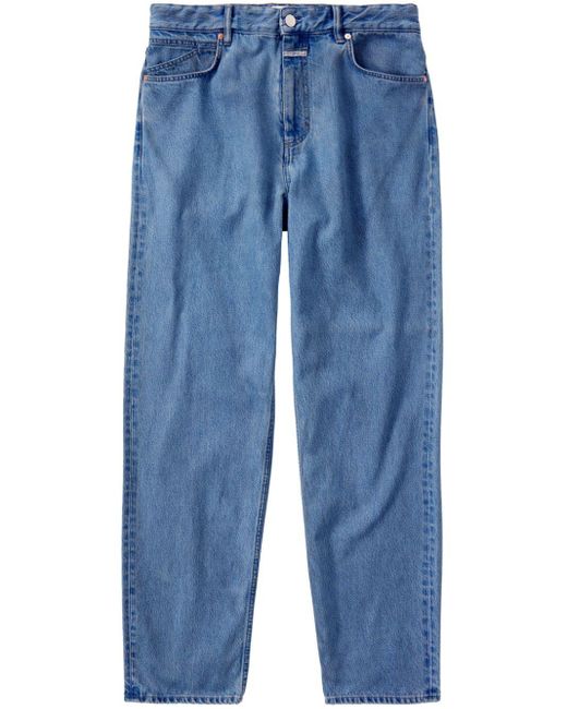 Closed Springdale Mid Waist Straight Jeans in het Blue voor heren