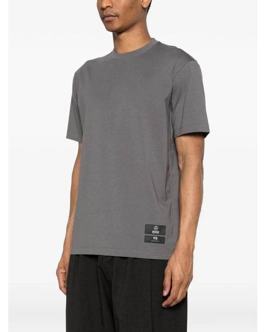 Y-3 Gray X Amg Petronas F1 Team Logo T-Shirt for men
