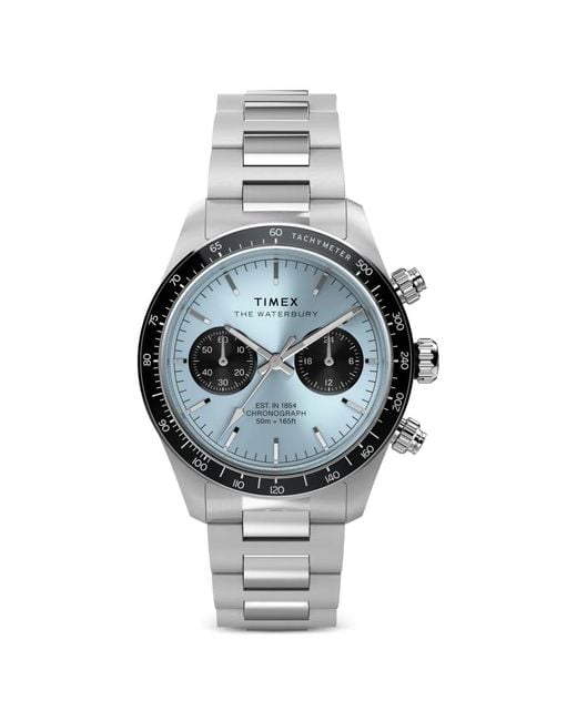 Timex Waterbury Heritage Chronograph 39Mm in Gray für Herren