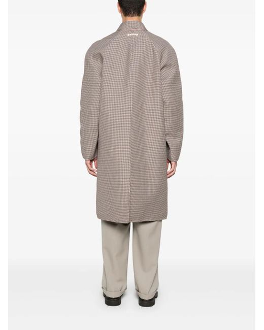 Marni Natural Houndstooth-Print Coat for men