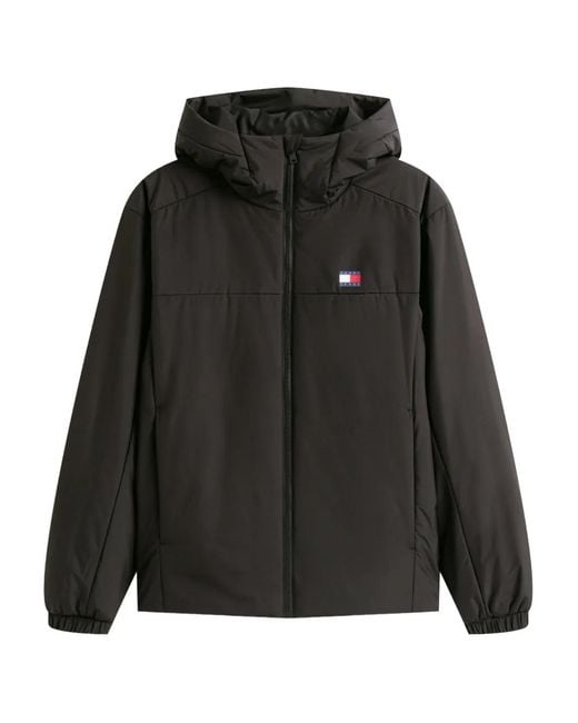 Tommy Hilfiger Black Logo-Patch Jacket for men