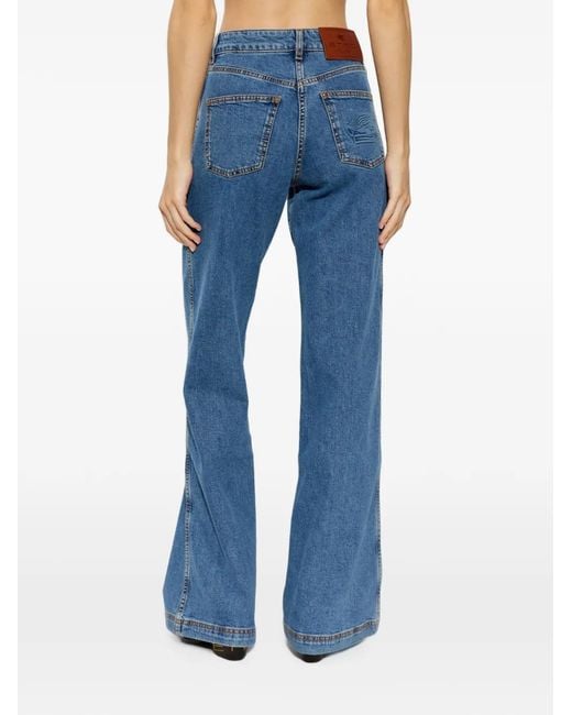 Etro Blue Patch-Pockets Jeans