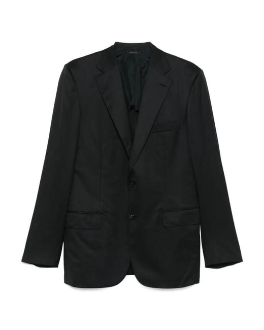 Brioni Black Wool Single-Breasted Suit for men