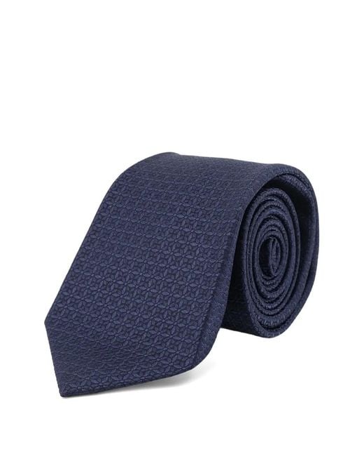 Kiton Blue Cravate À Motif En Jacquard for men