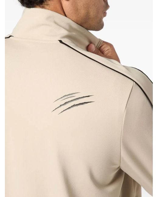 Philipp Plein Natural Zip-Up Track Jacket for men