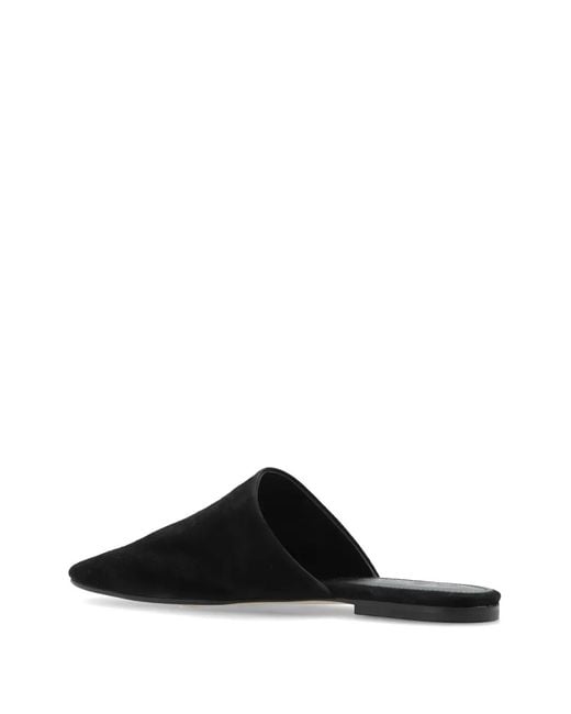 Aeyde Black Mules Rega En Daim
