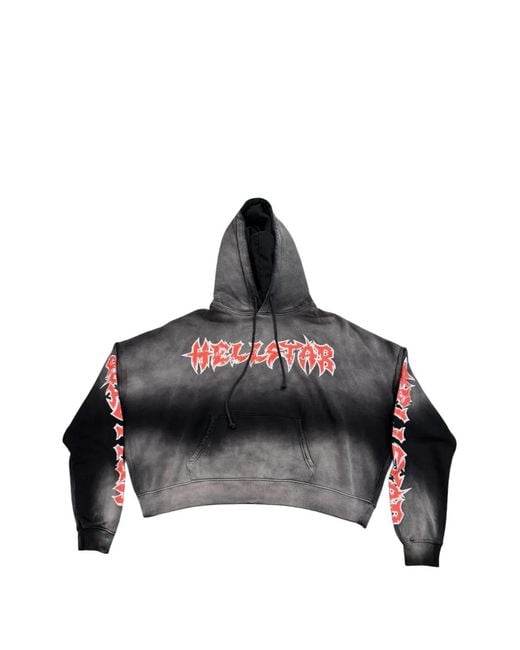HELLSTAR Black Graffiti Hoodie for men