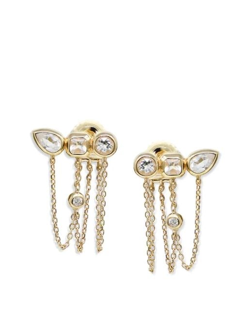 Anzie Metallic Cléo Jaeda Chain Earrings