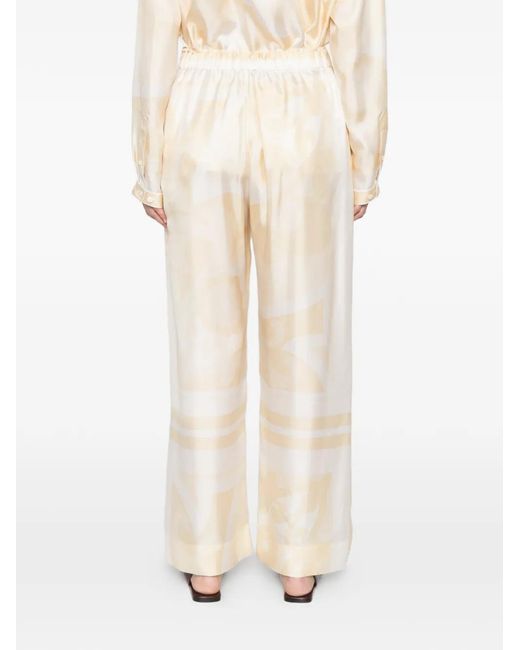 Carven White Patterned Trousers