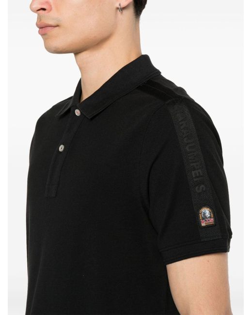 Parajumpers Black Space Polo Shirt for men