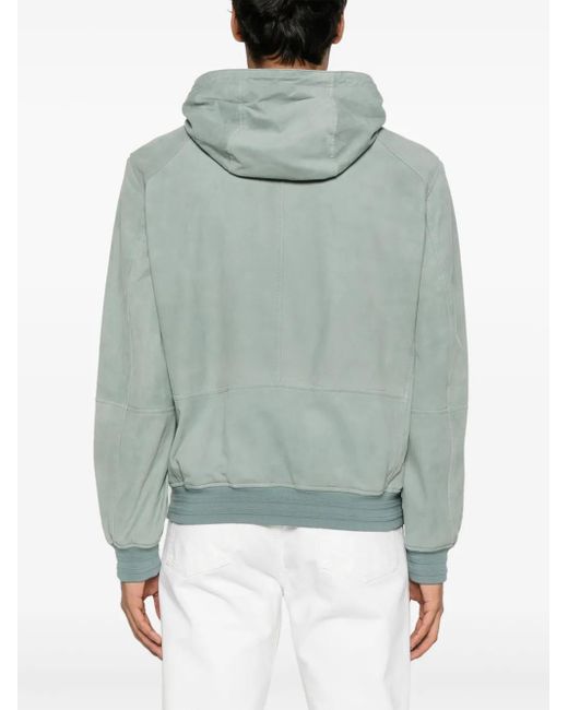 メンズ Canali スエード ジャケット Gray