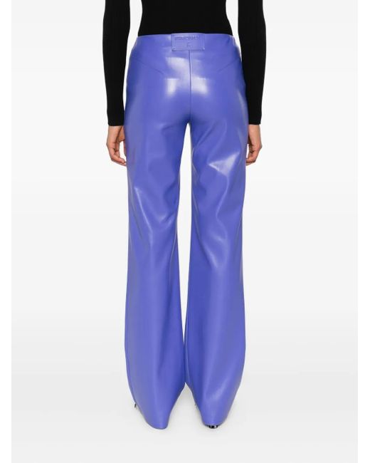 Patrizia Pepe Blue Low-Waisted Flared Trousers