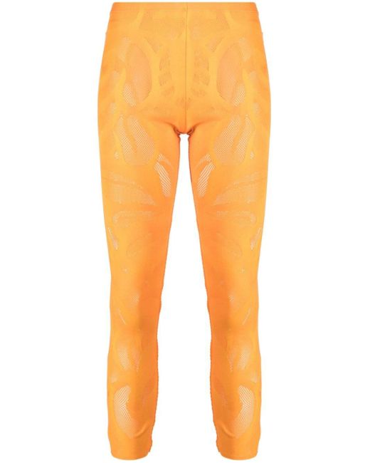 Pleats Please Issey Miyake A-poc Bloom Perforated leggings in