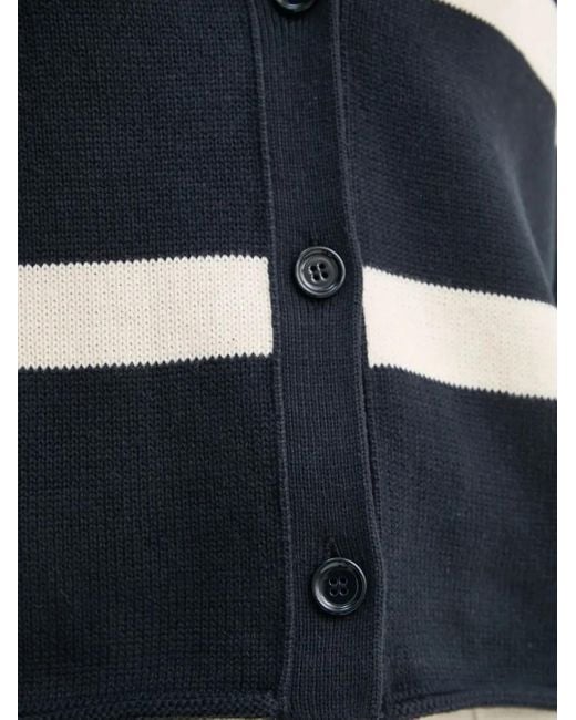 Marc O' Polo Blue Striped Cardigan