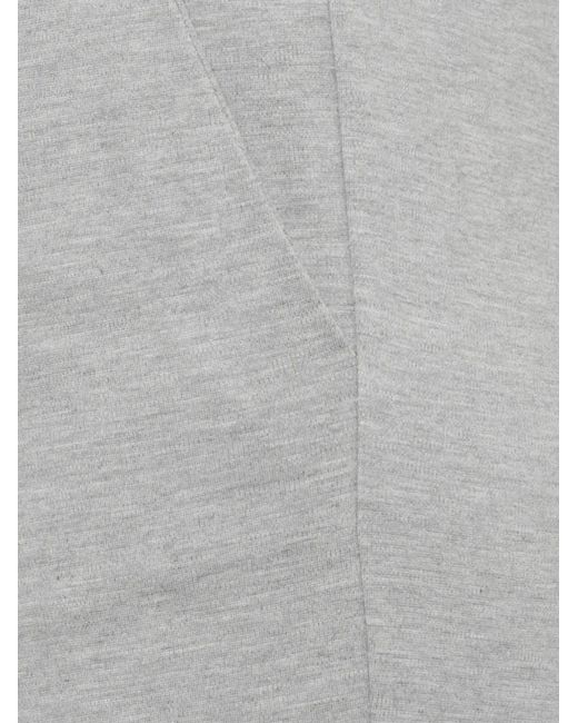 Emme Gray Flare Diagonal-Pocket Trousers