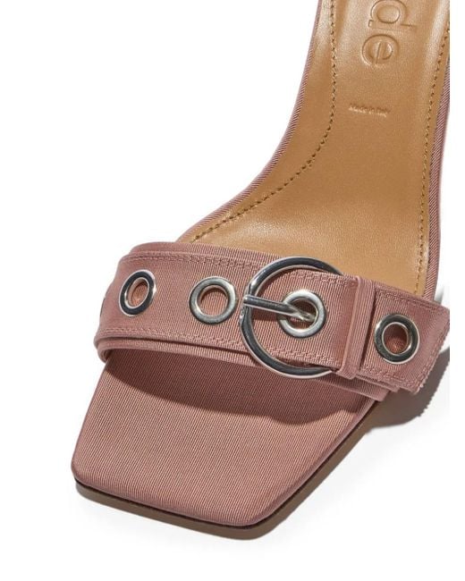 Aeyde Pink 55Mm Ilvy Buckle-Detail Sandals