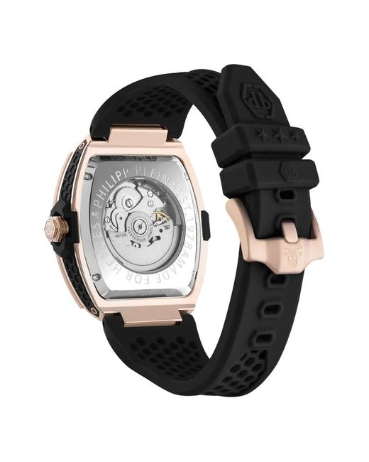 Philipp Plein Black The $Keleton 44Mm Watch for men
