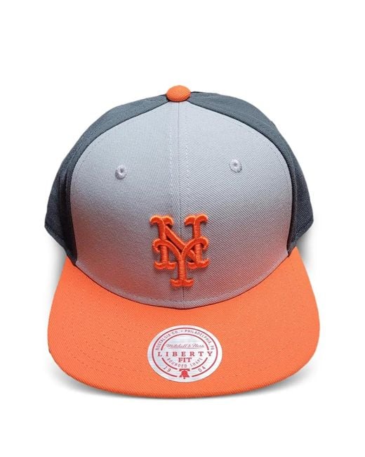 Mitchell & Ness Gray Triple Play Liberty Baseball Cap for men