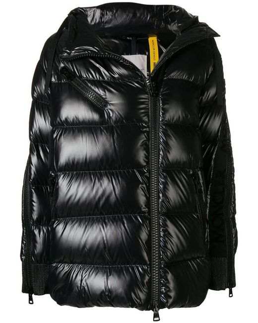 Moncler Black Liriope Shiny Puffer Jacket