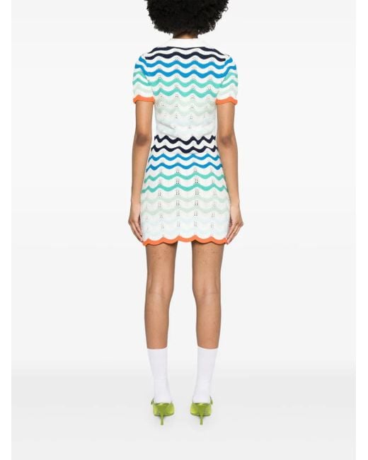 jacquard knit dress A-Line Filigree Jacquard Soft Knit Dress