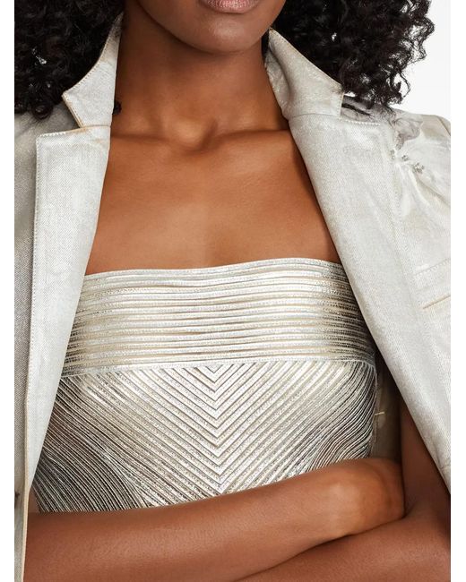Ralph Lauren Multicolor Striped Strapless Top