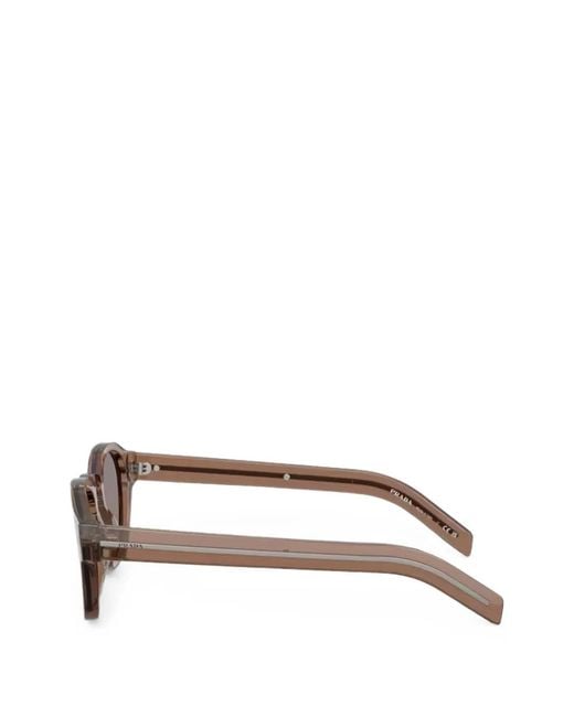 Prada Gray Square-Frame Sunglasses