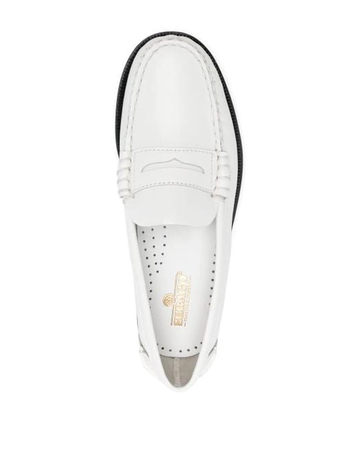 Sebago White Classic Dan Loafers