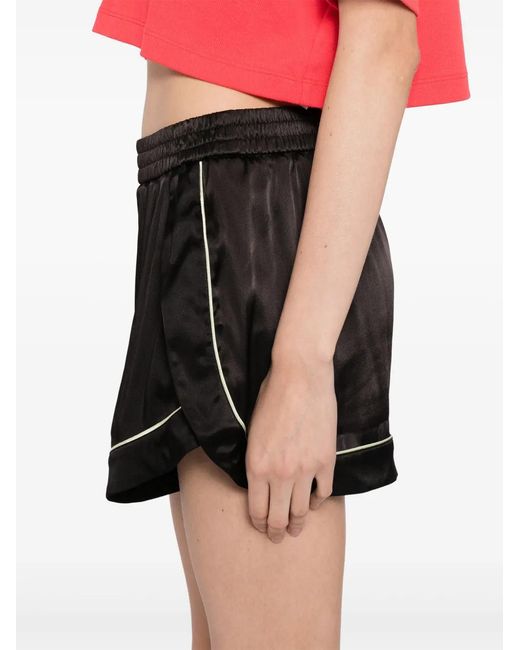 Off-White c/o Virgil Abloh Black Logo-Embroidered Shorts