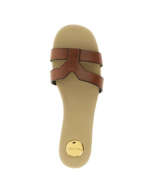 Saint Laurent White Mabrouka Sandals